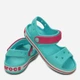 Сандалии Crocs Kids Crocband 12856-4FV 24-25 (C8) 14.9 см Голубые с розовым (887350720402) - изображение 2