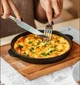 Сковорода Brizoll Horeca чугунная с подставкой 160х25 мм (H1625-D) - изображение 12