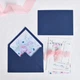 Запрошення на весілля сині "Флоранс" , WP Wedding Pro, 1шт - зображення 1