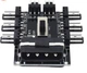 Перехідник MOLEX на 8 кулерів розгалужувач молекс 3 pin hub кулер fan кулер (533518644) Чорний - зображення 3