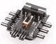Перехідник MOLEX на 8 кулерів розгалужувач молекс 3 pin hub кулер fan кулер (533518644) Чорний - зображення 7