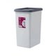 Ведро для мусора 12 л пластиковое MVM BIN-02 12L GRAY - изображение 2
