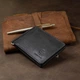 Мужской зажим для денег с монетницей GRANDE PELLE 11548 Черный - изображение 10