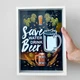 Копилка для крышек от пива Save water drink beer 30,5х21,5х4 см - изображение 1