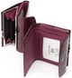 Женский кожаный кошелек SERGIO TORRETTI LR WS-11 purple-red - изображение 2