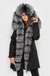 Парка Sifurs з хутром чорнобурки XS Чорна (М10-90-ЧБ-ГОД) - зображення 1