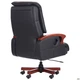 Кресло руководителя Arthur Black 1250+80*750*820 Дерево/Кожа комбинированная, цвет орех/черный AMF - зображення 4