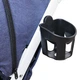 Прогулочная коляска Bene Baby D200-01 Демисезонная Синяя на Белой Раме+Антимоскитная Сетка+Подстаканник+Сумка для Транспортировки CH200301 - изображение 7