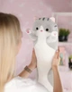 Мягкая Игрушка Кот Длинний 70см Подушка Обнимашка Серая - изображение 3