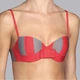 Купальник "Andres Sarda" формована чашка і трусики сліп червона смужка 75Д 3407-814 - изображение 3