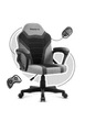 Кресло геймерское компьютерное Детское HUZARO RANGER 1.0 Grey Mesh Обивка ткань - изображение 4