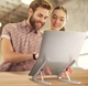 Подставка для ноутбука складная с чехлом Unit Laptop Stand S10, до 15.6", Серебристый - изображение 8