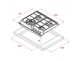 Газова варильна поверхня Teka UrbanColor /Total GZC 64321 XBN WH 112570049 - изображение 2