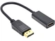 Переходник конвертер DisplayPort (DP) -> HDMI +аудио, активный адаптер конвертер (590280445) Черный - изображение 1