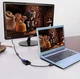 Кабель-перехідник HDMI -> VGA конвертер адаптер без звуку (Емулятор монітора) HDMI2VGA (388167260) Чорний - зображення 6