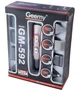 Профессиональная машинка триммер для стрижки беспроводная Geemy GM-592 Pro 10 в 1 Черно-красная - изображение 3