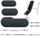Скамья для жима с набором штанг + гантели металлические Newt Gym Set-SKHW Home 84 кг (NE-M-SKHW-SET-79) - изображение 1