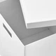 Коробка для зберігання з кришкою, біла 32x35x32 см, TJENA IKEA - зображення 4