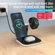 Док-станция JYD 3в1 LED Magnetic wireless charger 15W Max для iPhone/Samsung/Apple Watch/AirPods - изображение 2
