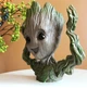 Цветочный горшок кашпо Primo Грут Groot для цветов и канцелярии (GR-04) Primo GR-04 серый - изображение 4