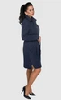 Плащ Exclusive moda М-166 48 Синий - изображение 3