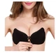 Бюстгальтер без бретелей Invisible Fly Bra силиконовый невидимый с эффектом Push Up (S 717) Черный - изображение 6