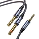 Інсертний кабель Usams HiFi AUX 3.5mm - 2x6.35mm 2m - зображення 3