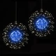 Світлодіодна гірлянда феєрверк (5 великих куль) 400 led прозорий провід (Синій) довжина 2,40м - зображення 1