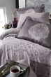 Постільна білизна з люкс сатину First Choice S-471 Milena lavender євро m017488 - зображення 2