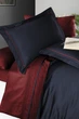 Постельный комплект First Choice S-371 Serenity navy blue & dark red евро m017880 - изображение 2