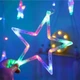 Светодиодная гирлянда штора звездопад S-Elki138LED (гирлянда со звездами) длина 2,5м 12 звезд (разные режимы света) - изображение 5