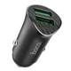 Зарядний автомобільний HOCO Z39 Farsighted QC3.0 (2USB 3A 18W) Micro USB Чорний - зображення 4