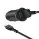 Зарядний автомобільний HOCO Z39 Farsighted QC3.0 (2USB 3A 18W) Micro USB Чорний - зображення 1