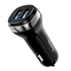 Автомобільний зарядний пристрій HOCO Z40 Superior dual port car charger Black (6931474739650) - изображение 1