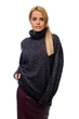 Свободный женский свитер SVTR 435 42-50 (One Size) Фиолетовый (SVTR 435_Фиолетовый ) - изображение 1