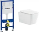 Инсталляция GEBERIT Duofix 458.103.00.1 + унитаз DEVIT Linea Rimless 3040120 с сиденьем Soft Close дюропласт - изображение 1
