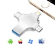 Флешка Beluck FLX32 для iPhone MacBook PC flash drive 32 GB 4 в 1 USB 3.0 / Type-C / Micro USB / Lightning (BLKFLX32) - зображення 2