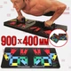 Большая широкая доска для отжиманий комплект TRAINING SYSTEM Тренажер с прорезиненными прочными ручками - ежедневные отжимания широкий и узкий хват для результата - упоры для отжиманий Чёрный - изображение 2