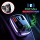 Автомобильный FM - трансмиттер Baseus T-typed – bluetooth соединение MP3 Быстрая зарядка Type-C S13 – ФМ в машину Чёрный - изображение 9