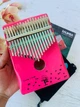Музыкальный инструмент Калимба 17 key Kalimba Pink Stars - изображение 1