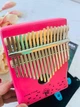 Музыкальный инструмент Калимба 17 key Kalimba Pink Stars - изображение 2