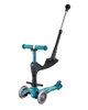 Самокат 2 в 1 с сидением и родительской ручкой Mini Micro 3 in 1 Deluxe Plus Ice Blue бирюзовый - изображение 4