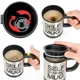 Кружка мешалка Self Stirring mug Чашка автоматическая Черная - изображение 2