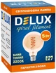Светодиодная лампа DELUX Globe G95 5Вт E27 2200К amber spiral filament (90018166) - изображение 3