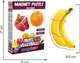 Набор магнитов Magdum Baby puzzle "Фрукты и овощи" ML4031-25 EN - изображение 2