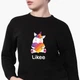 Свитшот для девочек Лайк Единорог (Likee Unicorn) (9509-1037) 146-152 см Черный - изображение 2