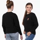 Свитшот для девочек Лайк (Likee) (9509-1035) 146-152 см Черный - изображение 3