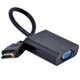 Конвертер відеосигналу UKC HDMI to VGA + аудіо Чорний - зображення 5