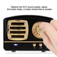 Бездротова колонка Epik Retro Wireless Speaker|3W, Bluetooth, MicroSD, USB, AUX| Black - зображення 2