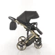 Коляска Junama Diamond Mirror Blysk 02 Gold (J-MB-02) Чорно-золотиста - зображення 6